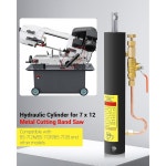 킬로지 7 x 12 금속 절단 밴드 톱용 유압 다운피드 제어 실린더 재료 0 3-30 MPa와 호환됩니다 BS-712N BS-712R BS-712B