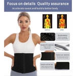 여성용 도켈로비 사우나 수트 허리 트레이너 여성 뱃살용 스웨트 트리머 벨트 열 트래핑 체중 감량 쉐이프웨어