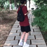 해피유통 여성 여름 얇은 원단 와이드핏 신축성 허리밴딩 긴바지XG01 88블랙