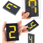 회전형 디지털숫자판 바로수정 주유소가격표시 날짜 환율