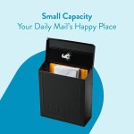 건축용 사서함 타운하우스 수직 소형 용량 아연 도금 스틸 월 마운트 사서함 4 1 x 8 6 10 1 검은색