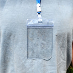 세로형 미디어 명찰 관광 이름표 목걸이