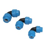 PVC PE 튜브 탭 물 분배기 플라스틱 엘보 커넥터 정원 농장 관개 수도관 호스 액세서리 1 개