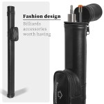 홈시즌 전문가 당구 큐 케이스 58 스틱 가죽 상자 1 2 세트 디럭스 하드 풀 휴대용 액세서리