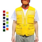 여름 망사 작업조끼 봉사 단체 마트 낚시 그린파크 조끼 1개 소망사 GP202
