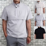 샤인힐즈 여름 LUS 시원하고 편한 남성 시어서커 아노락 반팔 티셔츠 LUT9000 100