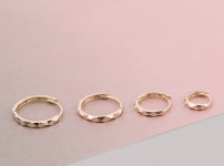 미니골드 미니골드 미니골드 김천점 스퀘어컷팅 링귀걸이 10 12 4029 ECPM4027 4028