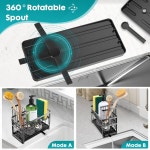 신널리 주방 스펀지 홀더 하이 브러시 홀더가 2단 싱크대 캐디 정리함