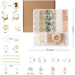 자일리즈 주얼리 키트 불규칙한 천연 돌을 위한 돌 구슬과 DIY 공예 팔찌 목걸이 귀걸이 Amazonian