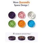 LE TAUCI 세라믹 슬로우 피더 개 볼 소형 품종 금식자를 위한 0 6컵 사료 접시 작은 개와 고양이를 퍼즐 볼 S-0 6 Cups Angle