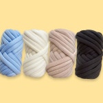 자이언트 얀 가방 방석 만들기 뜨개 실 1000g 손 뜨 개실 굵은 뜨개질 두꺼운 뜨는실