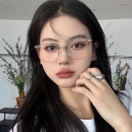 여성 초경량 스타일 컴퓨터 안경테 도수없음 라운드 무도수 안경