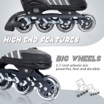 성인과 청소년을 위한 낫톡 조절식 인라인 스케이트 소년 초보자를 실외 실내 블레이드 롤러 스케이트