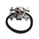 SHOUT RUE 해골 헤어 고무 머리카락 액세서리 Skull H4784