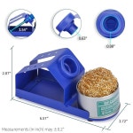 이화 M-2 납땜 다리미 홀더 황동 양모 팁 클리너 안정적인 보관 청소용 스펀지 내열