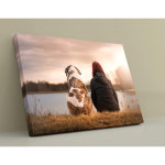 캔버스 액자 10x12 반려동물 강아지 고양이 휴대폰 사진 인화 이미지연장테두리 12x12inch