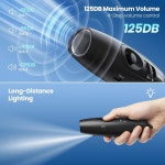 심판 코치 교사를 위한 USB 충전 3톤 3고음량 핸드 비상 호루라기 야외 스포츠 게임 캠핑 안전 전기 랜야드 UNIWA 전자 호루라기