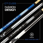 풀 큐 4개 세트 58 2피스 당구장 바 스틱