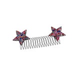 큐빅 별 잔머리 뒷머리 고정핀 헤어핀 머리핀 머리띠