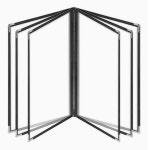 A4 메뉴판 책자 메뉴북 투명 파일