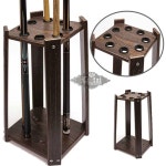 거치대 선반 꽂이 큐대 당구큐 홀더 8홀 당구장 월넛 보관대