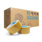 에버텍 40M 1박스 50개 투명 미색 라바타입 OPP 공업용 문구용 박스테이프 1개 에버텍 투명 X 40M 50개