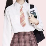 콩심팥심 교복 넥타이 체크 자동