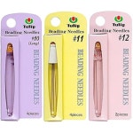 튤립 비딩 바늘 3팩 묶음 사이즈 10 11 12-1 팩 각각 - e e e 씨앗 구슬용 일본 TBN-001 TBN-003 TBN-004