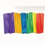 만들기 재료용 아이스크림 막대 칼러 나무 스틱 과학