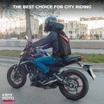 케미모토 오토바이 백팩 하드쉘 헬멧 확장 가능한 대용량 라이딩백 방수 경량 라이딩 워크짐용