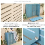 실외기 가리개 방부목 우드 야외 수직 C