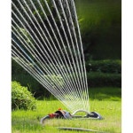 고압 물뿌리개 빌라 마당 스프링클러 펜션 잔디 자동 19구멍 물분사기 정원 세트 1 낙엽갈퀴 9개