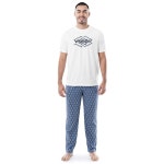 랭글러 남성 저지 상의와 마이크로 샌딩 팬츠 파자마 수면 세트 Small