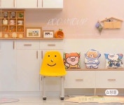 야외 대기 의자 버스정류장 벤치 테라스 광장 소파 4인용 자작 드로잉