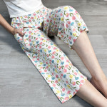 PETITBATH 여름여성보헤미안엘리펀트패턴와이드7부팬츠 WH 2869 65-78kg