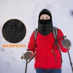 발라클라바 스키 마스크 플리스 안감 방풍 따뜻한 조절 가능한 남성용 겨울 추위