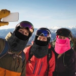 발라클라바 스키 마스크 플리스 안감 방풍 따뜻한 조절 가능한 남성용 겨울 추위