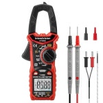 Intendvision 디지털 클램프 미터 T-RMS 6000 트 앰프 전압 테스트기 자동 범위 NCV AC 전류 저항 주파수 온도 측정기 멀티미터 Small... 