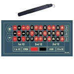 젤라무 룰렛 포커 테이블 매트 47x23 6 미끄럼 방지 고무 나이트 파티 홈 엔터테인먼트 블루에 적합합니다