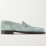 존롭 25 FW 존롭 Bath 바스 탑스티칭 트리밍 소프트 스웨이드 로퍼 아이스