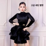 데비스 라인댄스복 웰빙 노브댄스복 스포츠댄스복 상의 라인 단체복 줌바 새틴 벨벳