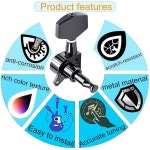 6PCS 3L 3R 기계 헤드 스트링 튜닝 페그 튜너 교체 업그레이드용 어쿠스틱