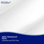 Kenny Microban 보호 헤비급 8 게이지 방수 PEVA 샤워 커튼 라이너 방청 금속 그로밋 욕실용 가중 마그네틱 헴 70 W x 72 H MB61169