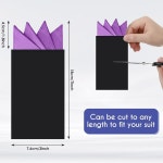 남성용 Eurzom 12개 포켓 스퀘어 프리폴딩 수트 카드 폴리에스터 손수건 액세서리