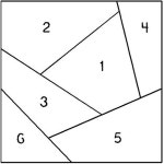 퀼팅 크리에이션스 크레이지 퀼트 4 스텐실 8