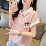 PETITBATH 여름 반팔 칼라 티 WH 2499 M 40-55kg