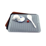 식기 실리콘 드라잉 매트 싱크대 건조 깔개 설거지 위생