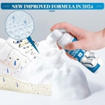 하이휘엠 슈 키트 운동화 가죽 메쉬 캔버스용 브러시 극세사 타월이 포함된 3-in-1 클리닝 폼 6 8 oz