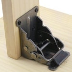 이레쇼핑 밥상 교자상 다리수리 접이식 브라켓 상다리부품 흑니켈 1개