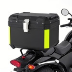 45L 오토바이 탑 케이스 기능이 범용 트렁크 투어 테일 패키지 플레이트 검은색